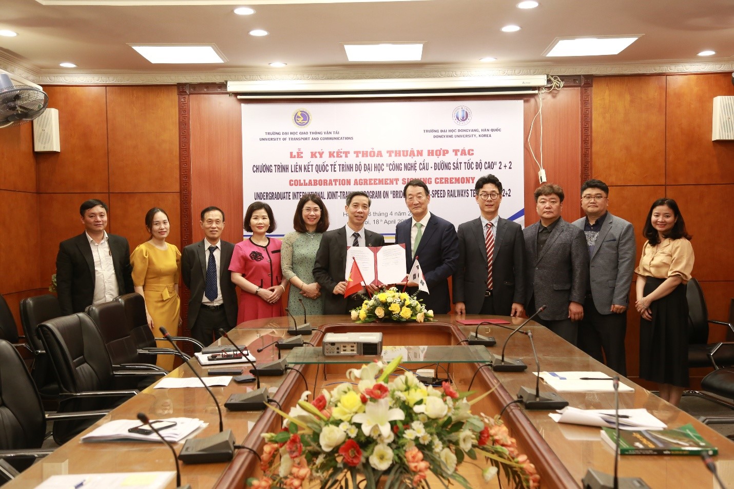 Ký kết thỏa thuận hợp đào tạo liên kết quốc tế giữa Trường Đại học Giao thông vận tải và Trường Đại học Dongyang, Hàn Quốc
